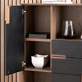 Gio Acacia Wood Display Unit from Roseland Furniture