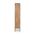 Gio Acacia Wood 2 Drawer 7 Niche Shelf Unit from Roseland Furniture
