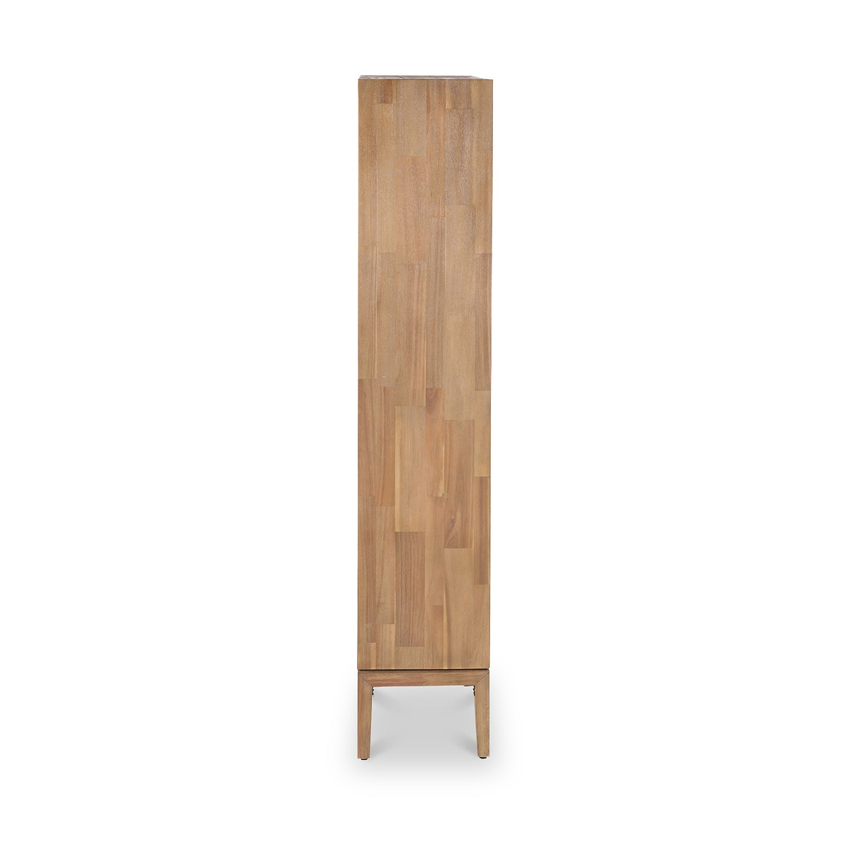 Gio Acacia Wood 2 Drawer 7 Niche Shelf Unit from Roseland Furniture