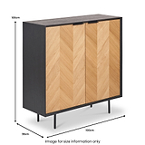 Hailee 2 Door Bar Cabinet from Roseland Furniture