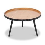 Hammond Natural and Black Wood Coffee Table from Roseland Furniture