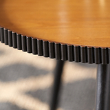 Hammond Natural and Black Wood Coffee Table from Roseland Furniture