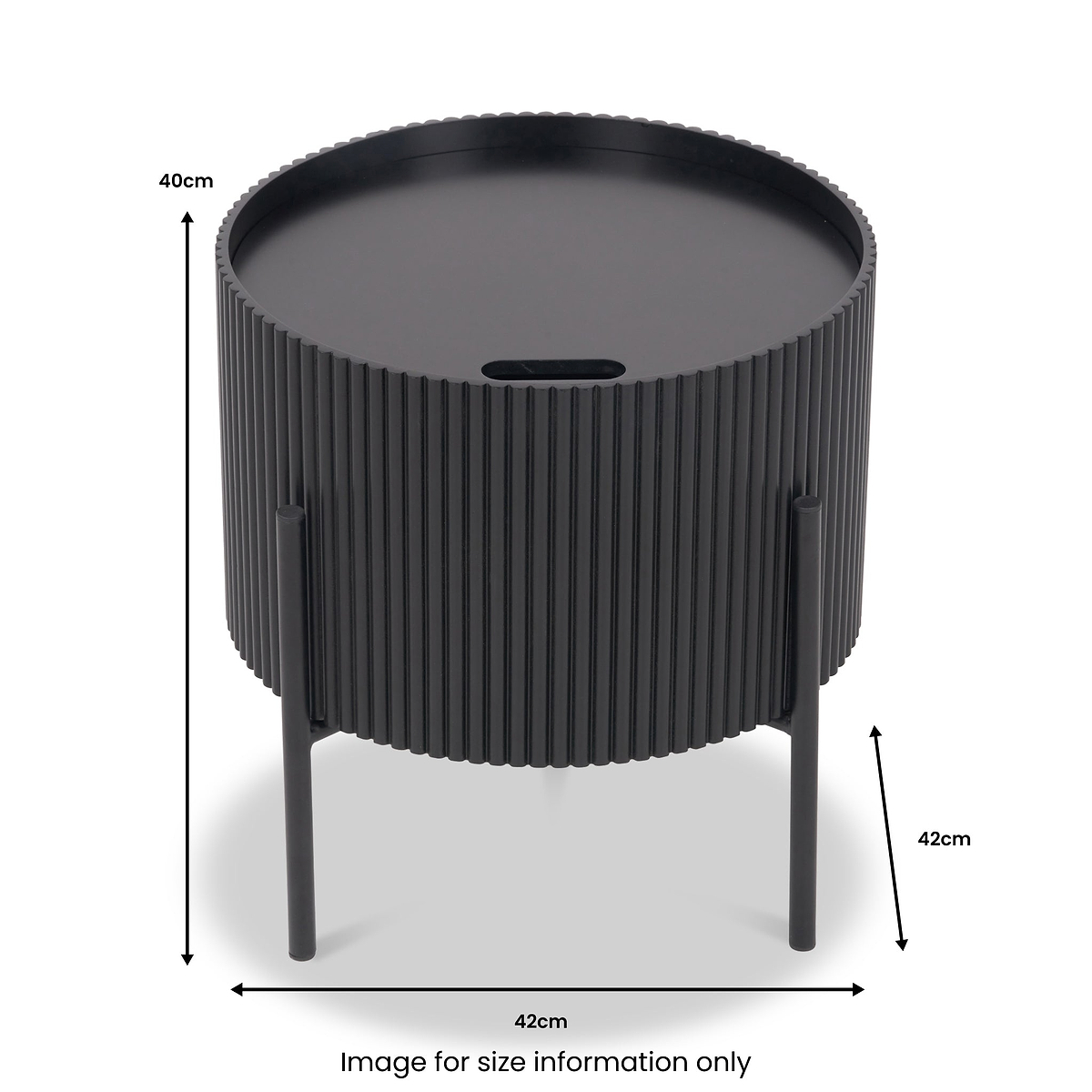 Henderson Black Side Table from Roseland Furniture