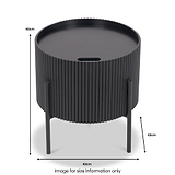 Henderson Black Side Table from Roseland Furniture