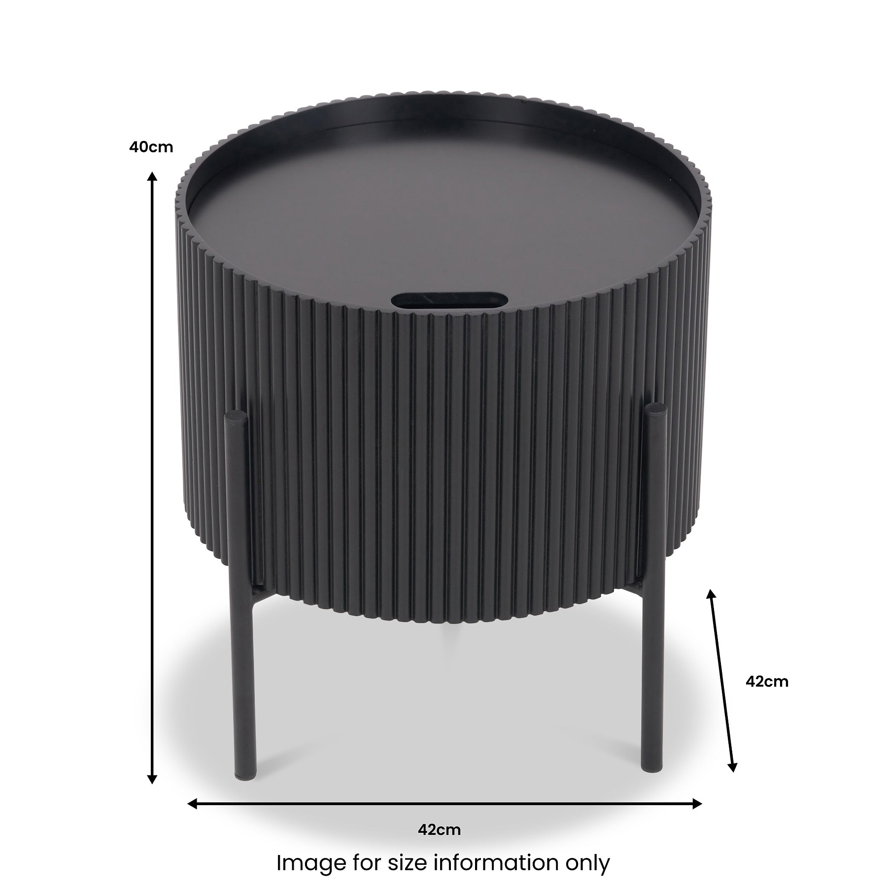 Henderson Black Side Table from Roseland Furniture