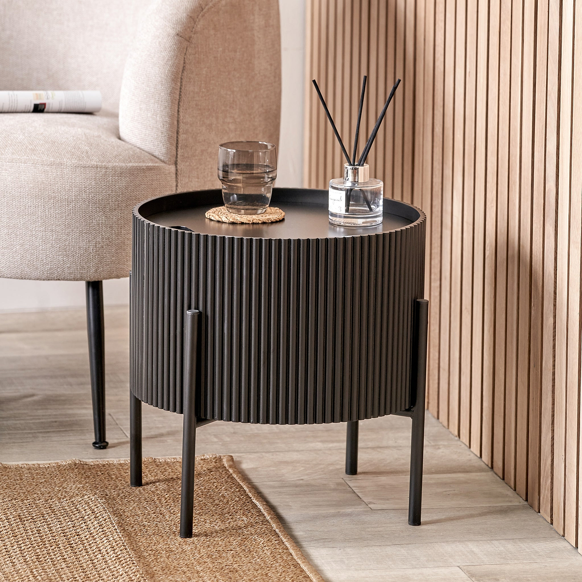Henderson Black Side Table from Roseland Furniture