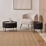 Henderson Black Side Table from Roseland Furniture