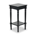 Heritage Black Pine Wood Accent Table from Roseland Furniture