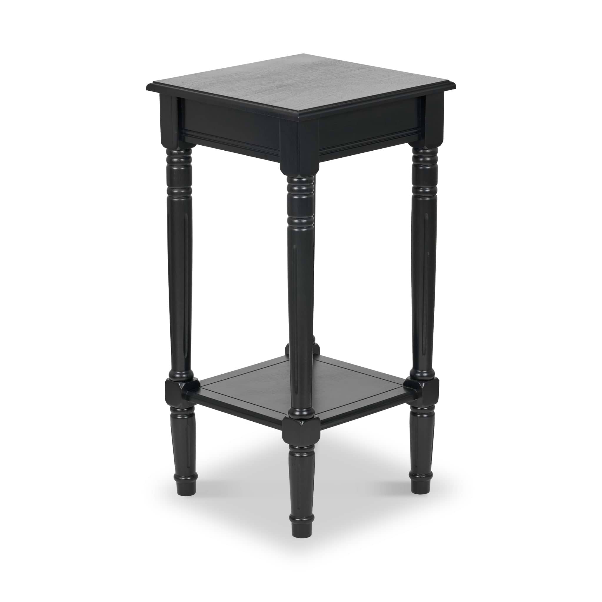 Heritage Black Pine Wood Accent Table from Roseland Furniture