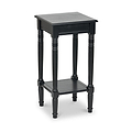 Heritage Black Pine Wood Accent Table from Roseland Furniture