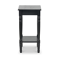 Heritage Black Pine Wood Accent Table from Roseland Furniture