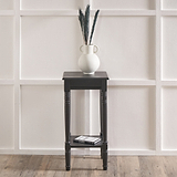 Heritage Black Pine Wood Accent Table from Roseland Furniture