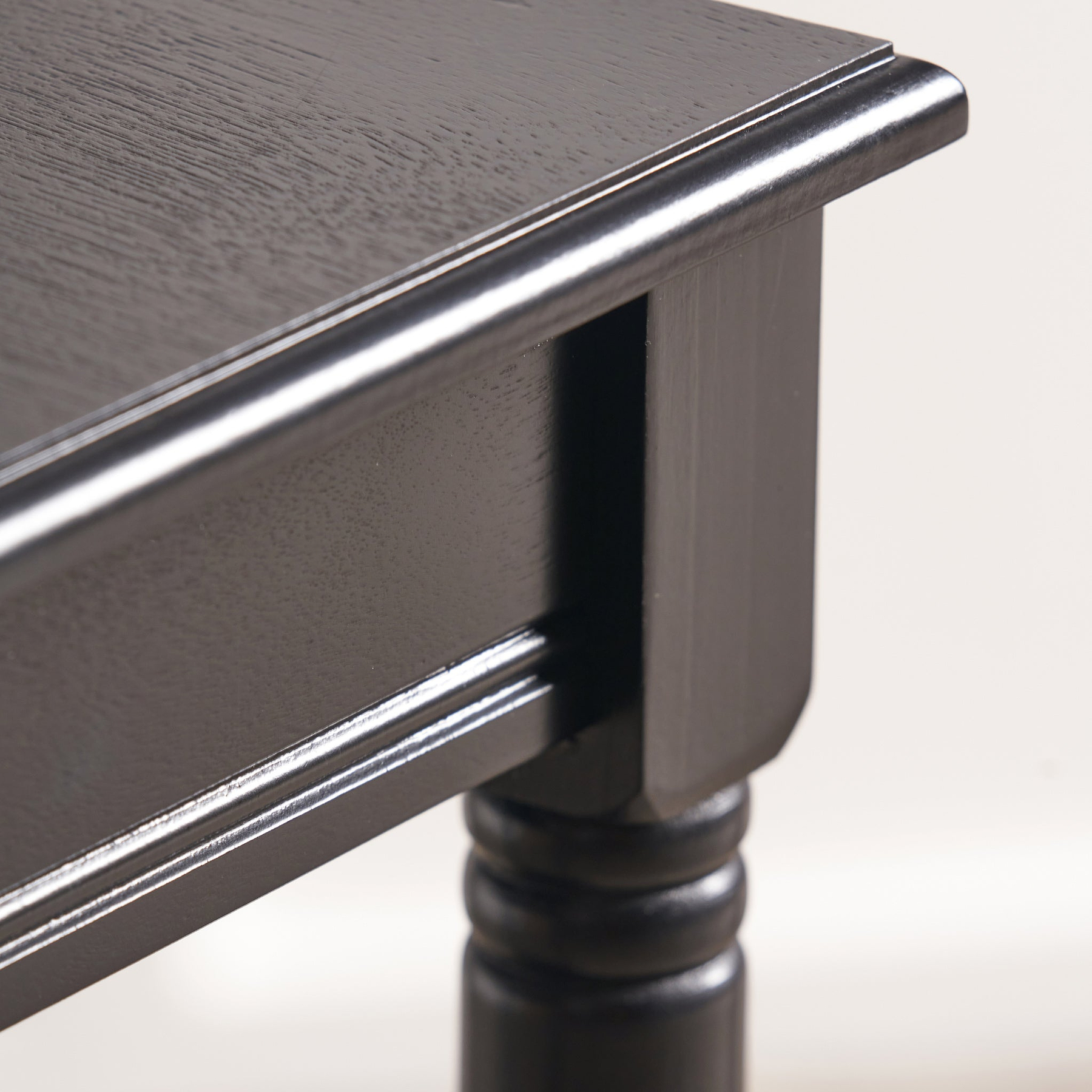 Heritage Black Pine Wood Accent Table from Roseland Furniture