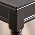 Heritage Black Pine Wood Accent Table from Roseland Furniture