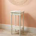 Heritage White Pine Wood Accent Table from Roseland Furniture