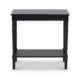 Heritage Black Pine Wood Console Table from Roseland Furniture