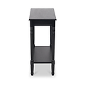 Heritage Black Pine Wood Console Table from Roseland Furniture