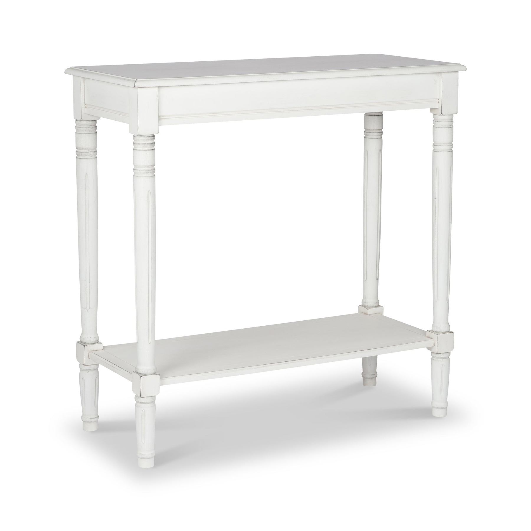 Heritage Elizabeth White Pine Wood Console Table from Roseland Furniture