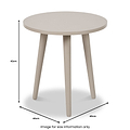 Devonshire Putty Pine Wood Side Table from Roseland Furniture