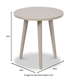 Devonshire Putty Pine Wood Side Table from Roseland Furniture