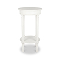 Heritage Elizabeth White Pine Wood Round Accent Table from Roseland Furniture