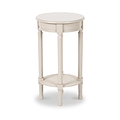 Heritage Putty Pine Wood Round Accent Table from Roseland Furniture