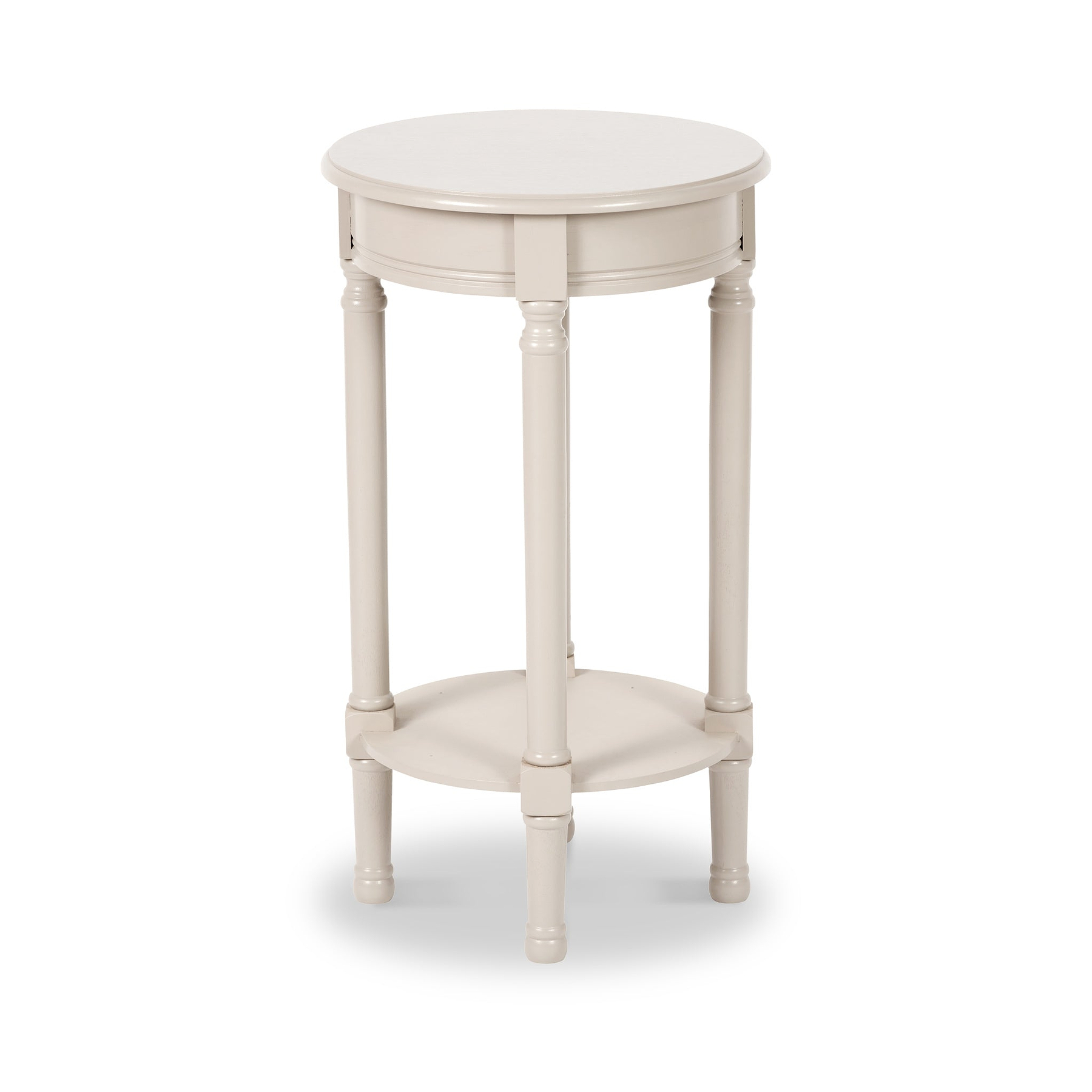 Heritage Putty Pine Wood Round Accent Table from Roseland Furniture