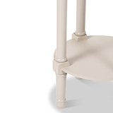 Heritage Putty Pine Wood Round Accent Table from Roseland Furniture