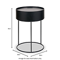 Hugo Black Storage Table from Roseland Furniture
