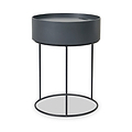 Hugo Dark Grey Wood Storage Table from Roseland Furniture