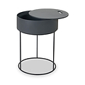 Hugo Dark Grey Wood Storage Table from Roseland Furniture