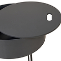 Hugo Dark Grey Wood Storage Table from Roseland Furniture