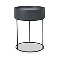 Hugo Dark Grey Wood Storage Table from Roseland Furniture