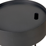 Hugo Dark Grey Wood Storage Table from Roseland Furniture