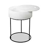 Hugo White Storage Table from Roseland Furniture