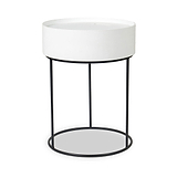 Hugo White Storage Table from Roseland Furniture