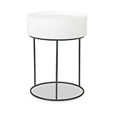 Hugo White Storage Table from Roseland Furniture