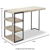 Jersey Concrete Effect Desk from Roseland Furniture