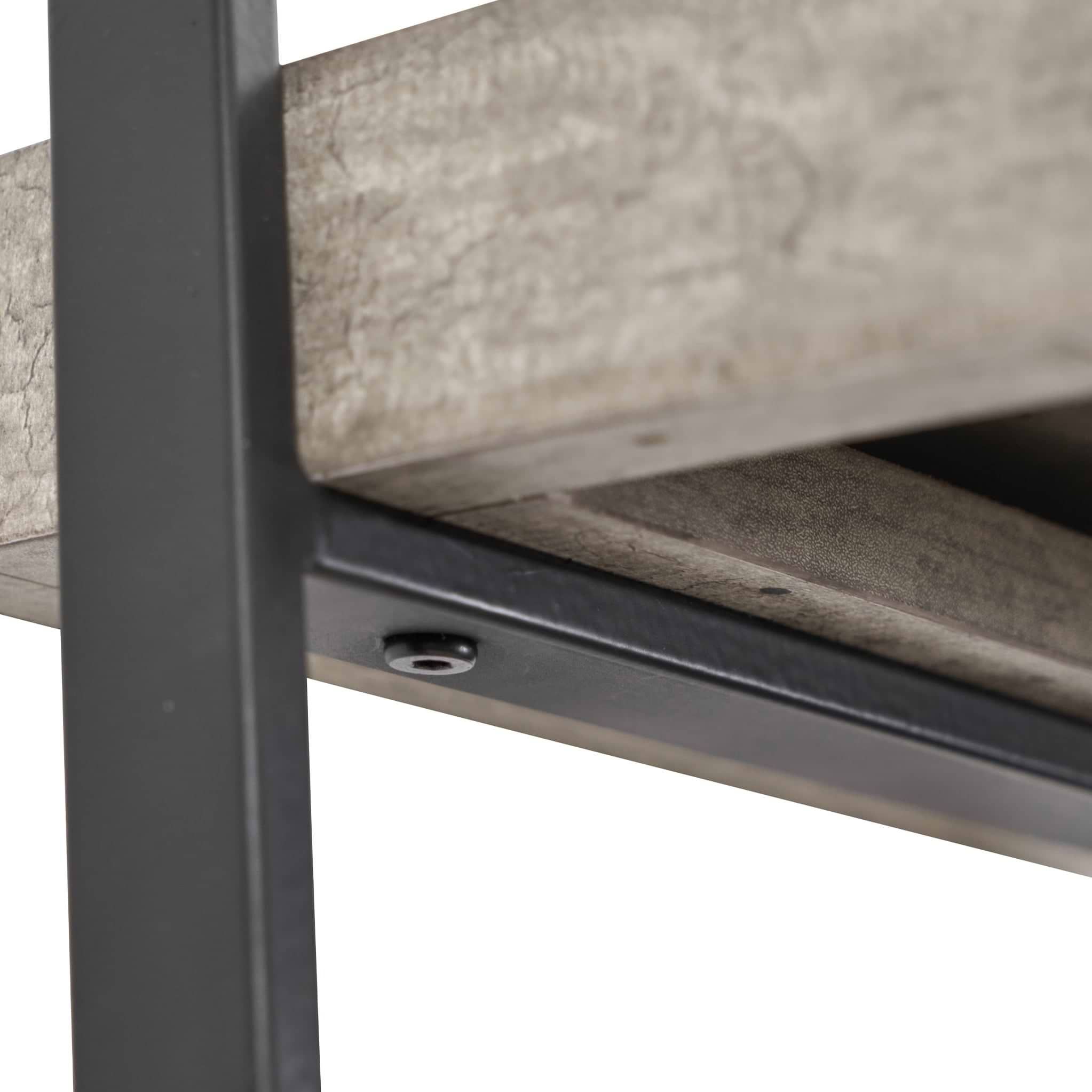 Jersey Concrete Effect 4 Shelf Ladder Unit from Roseland Furniture