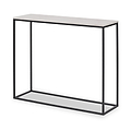 Kalani White Marble Rectangular Console Table from Roseland Furniture