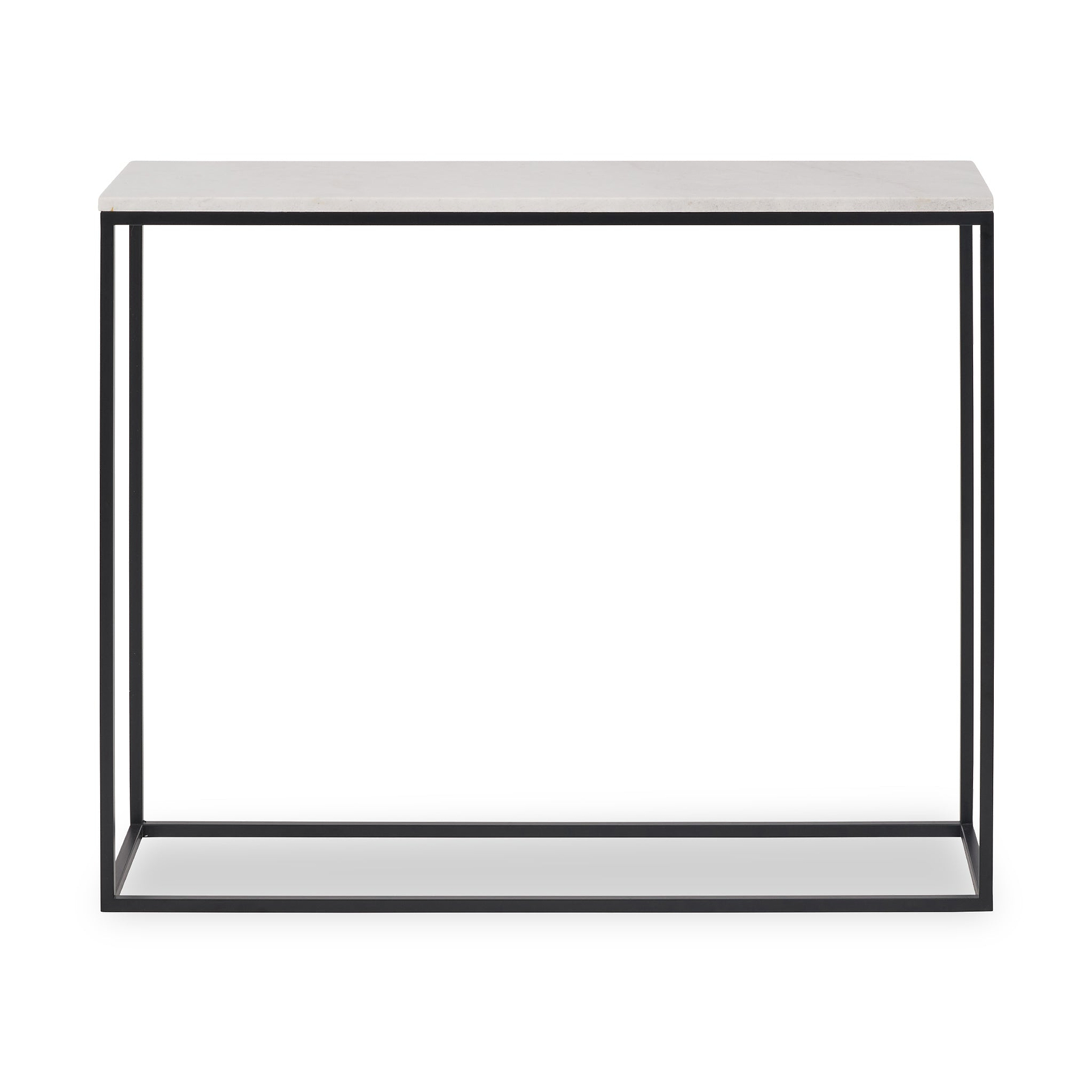 Kalani White Marble Rectangular Console Table from Roseland Furniture