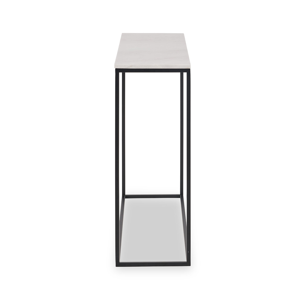 Kalani White Marble Rectangular Console Table from Roseland Furniture