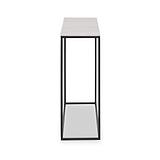 Kalani White Marble Rectangular Console Table from Roseland Furniture