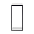 Kalani White Marble Square Side Table from Roseland Furniture