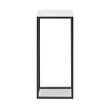 Kalani White Marble Square Side Table from Roseland Furniture