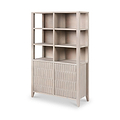 Khao Light Gre 2 Door 6 Niche Shelf Unit from Roseland Furniture