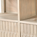 Khao Light Gre 2 Door 6 Niche Shelf Unit from Roseland Furniture