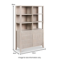 Khao Light Gre 2 Door 6 Niche Shelf Unit from Roseland Furniture