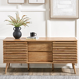 Larvik Natural 2 Door 2 Drawer Sideboard from Roseland Furniture