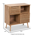 Larvik Natural 2 Door 2 Drawer Unit from Roseland Furniture